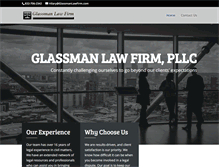 Tablet Screenshot of glassmanlawfirm.com